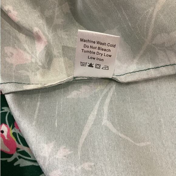 Tuckernuck Bouvier Blouse Green Floral Ruffle Collar Blouson Sleeves Size XS - Picture 12 of 12